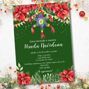 Festliche Piñata Posada Mexicana Weihnachtsfeier Einladung