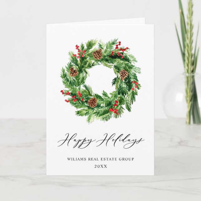 Festliche Pine Cones Wreath Weihnachten (Vorderseite)