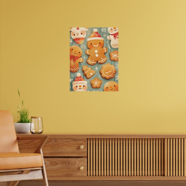 Festliche Plätzchen Poster (Wohnzimmer 2)