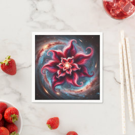 Festliche Poinsettia Galaxy Decoupage Napkins Serviette