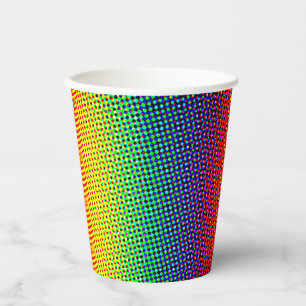 Festliche Punkte Regenbogen Cool fröhlicher Spaß f Pappbecher