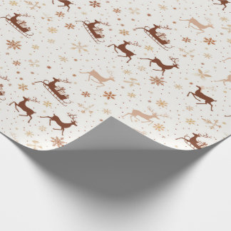 Festliche Rentier/Sleigh Weihnachten Geschenkpapier