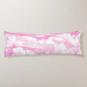 Festliche rosa Wolken Seitenschläferkissen