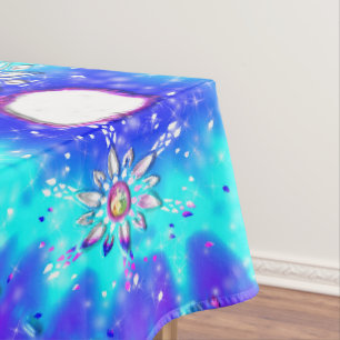 Festliche Schneeflocken Tischdecke