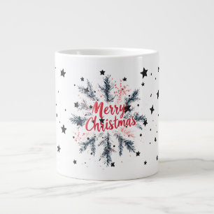 Festliche Snowflake Weihnachtsfeier Tasse