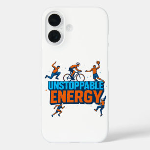 Festliche Sportmotivation - Telefonbuch iPhone 16 Hülle