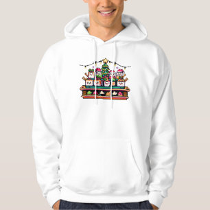 Festliche Sushi Weihnachtsbaum - Niedliche Pixel A Hoodie