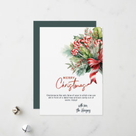 Festliche süße Candy Canes Custom Weihnachten