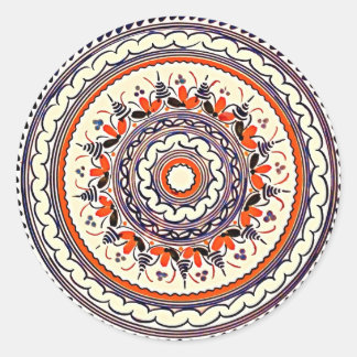 Festliche Talavera Uno Runder Aufkleber