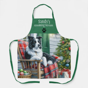 Festliche Tierpflege Weihnachten Personalisiert Schürze