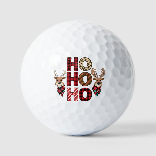 "Festliche Tragetaschen mit Candy Cane Golfball (Vorderseite)