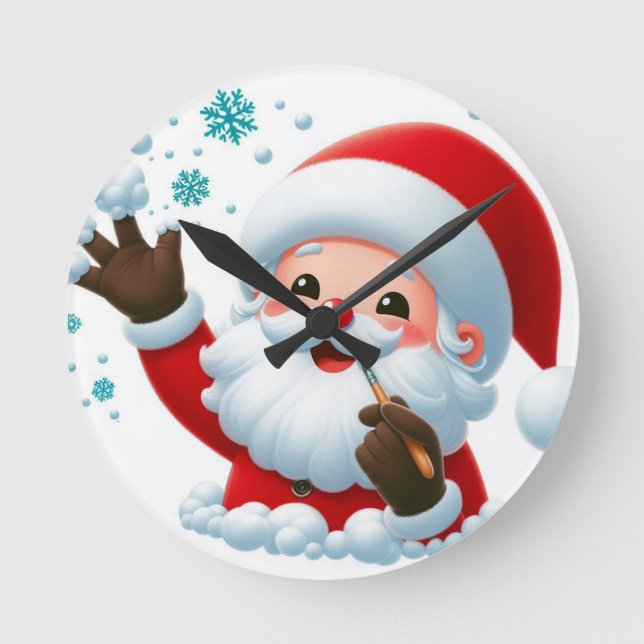 Festliche Uhr der Santa Wall (Vorderseite)