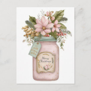 Festliche und elegante Pastell-Weihnachtskekse-Dos Postkarte