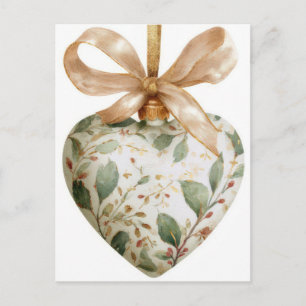 Festliche und elegante Weihnachtsgruß-Postkarte Postkarte