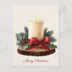 Festliche und elegante Weihnachtsgruß-Postkarte Postkarte