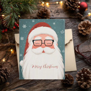 Festliche und elegante Weihnachtsgruß-Postkarte Postkarte