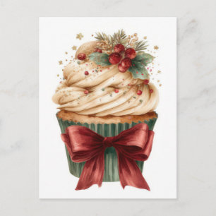 Festliche und elegante Weihnachtsgruß-Postkarte Postkarte