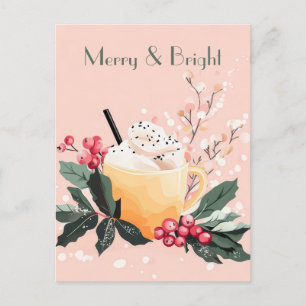 Festliche und elegante Weihnachtsgrüße Postkarte
