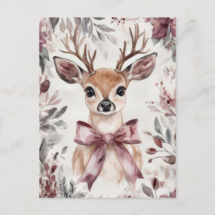 Festliche und elegante Weihnachtsgrüße Postkarte