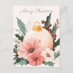 Festliche und elegante Weihnachtsgrüße Postkarte