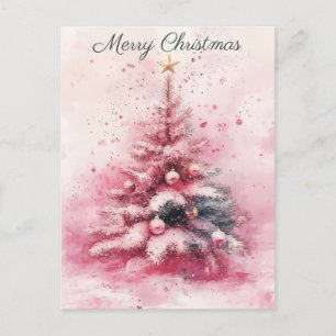 Festliche und elegante Weihnachtsgrüße Postkarte