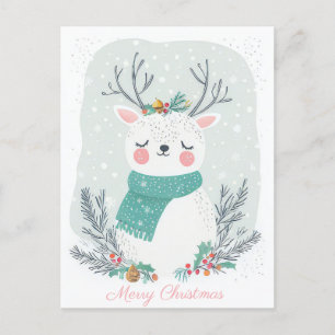 Festliche und elegante Weihnachtsgrüße Postkarte