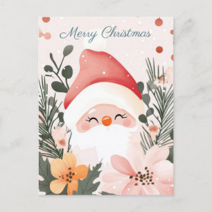 Festliche und elegante Weihnachtsgrüße Postkarte