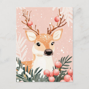 Festliche und elegante Weihnachtsgrüße Postkarte