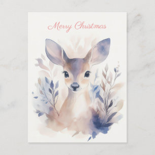 Festliche und elegante Weihnachtsgrüße Postkarte