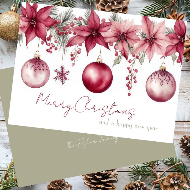 Festliche und elegante Weihnachtsgrüßkarte Karte (Von Creator hochgeladen)