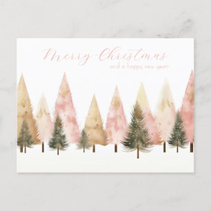 Festliche und elegante Weihnachtskarte Postkarte