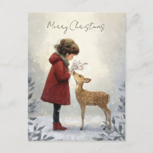 Festliche und elegante Weihnachtskarte Postkarte