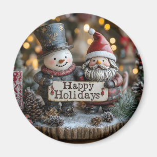 Festliche Urlaubsstimmung mit dem Weihnachtsmann u Magnet