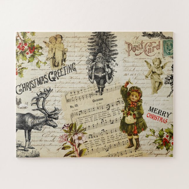 Festliche Vintage Viktorianische Weihnachtsfeier (Horizontal)