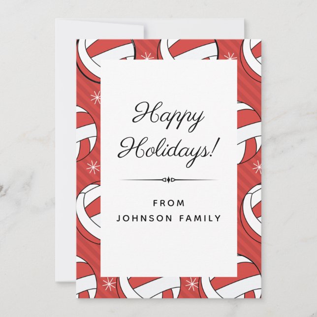 Festliche Volleyball Pattern Balls & Schneeflocken Feiertagskarte (Vorderseite)