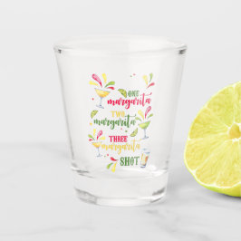 Festliche Wasserfarbe Margarita Schnapsglas