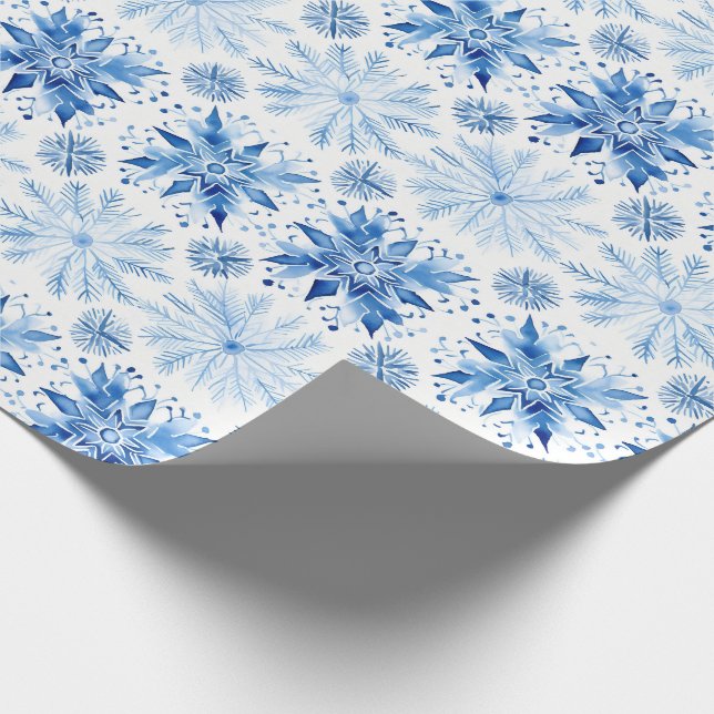Festliche Wasserfarbe Weihnachten Geschenkpapier (Ecke)