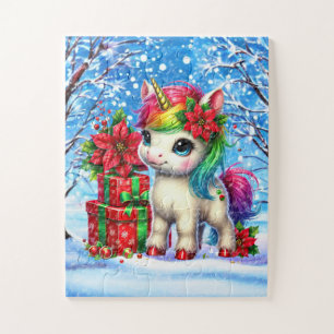 Festliche Weihnachten Einhorn Fantasy Girls