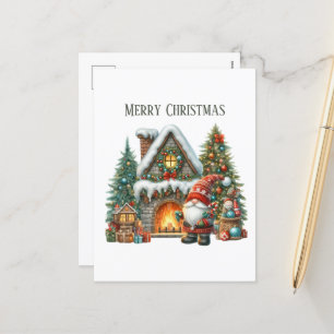 Festliche Weihnachten hinzufügen Nachricht gnome