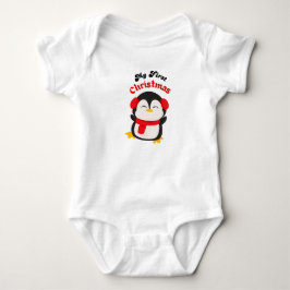 Festliche Weihnachten Niedliche Penguin Weihnachts Baby Strampler