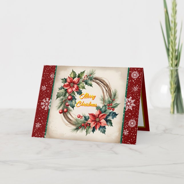 Festliche Weihnachten Schöne Trendy Collection Karte (Vorderseite)