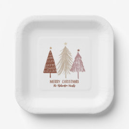 Festliche Weihnachtsbäume Holiday Elegante Pappteller