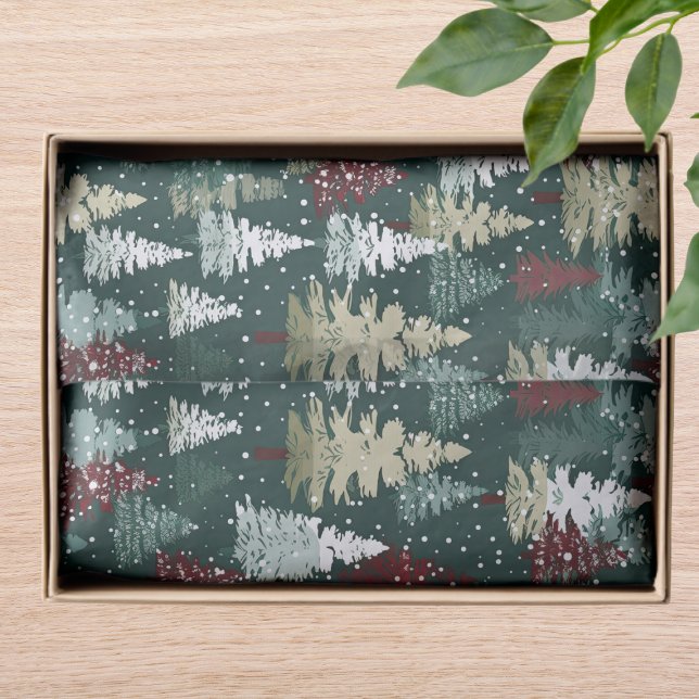 Festliche Weihnachtsbaumen Winterschneeferien Seidenpapier (Von Creator hochgeladen)