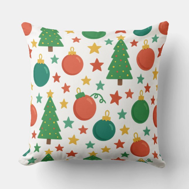 Festliche Weihnachtsbaumkissen Kissen (Vorderseite)