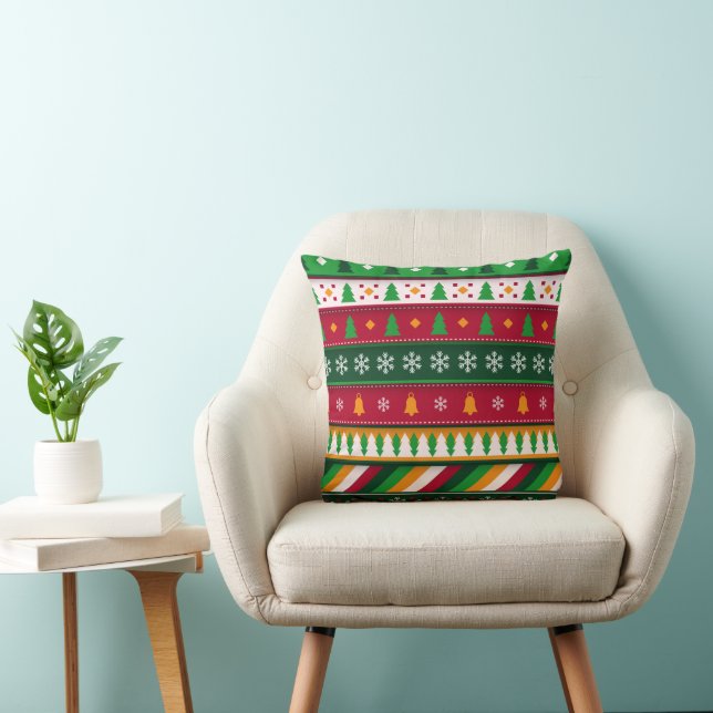 Festliche Weihnachtsbaumkissen Kissen (Stuhl )