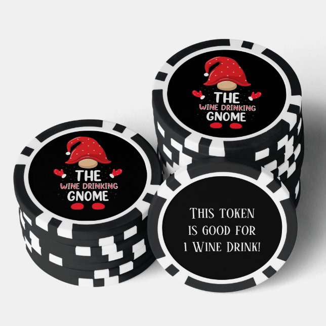Festliche Weihnachtsbrunnen gratis Wein trinken Pokerchips (Stapel)
