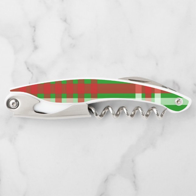 Festliche Weihnachtsfarben Kellnermesser (Vorderseite)