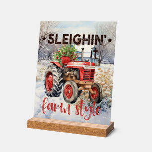 Festliche Weihnachtsfeier Acrylschild