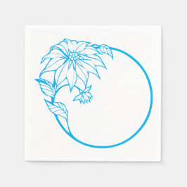 Festliche Weihnachtsfeier Blume Napkins Serviette