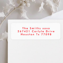 Festliche Weihnachtsfeier in Rot-Weiß-Rücksendeadr